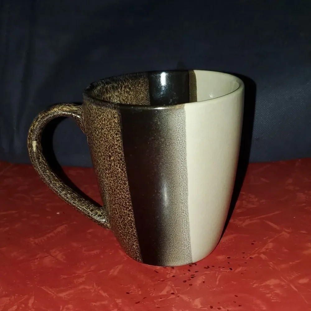 Sango 4828 Tri Black Cup Mug 12 oz